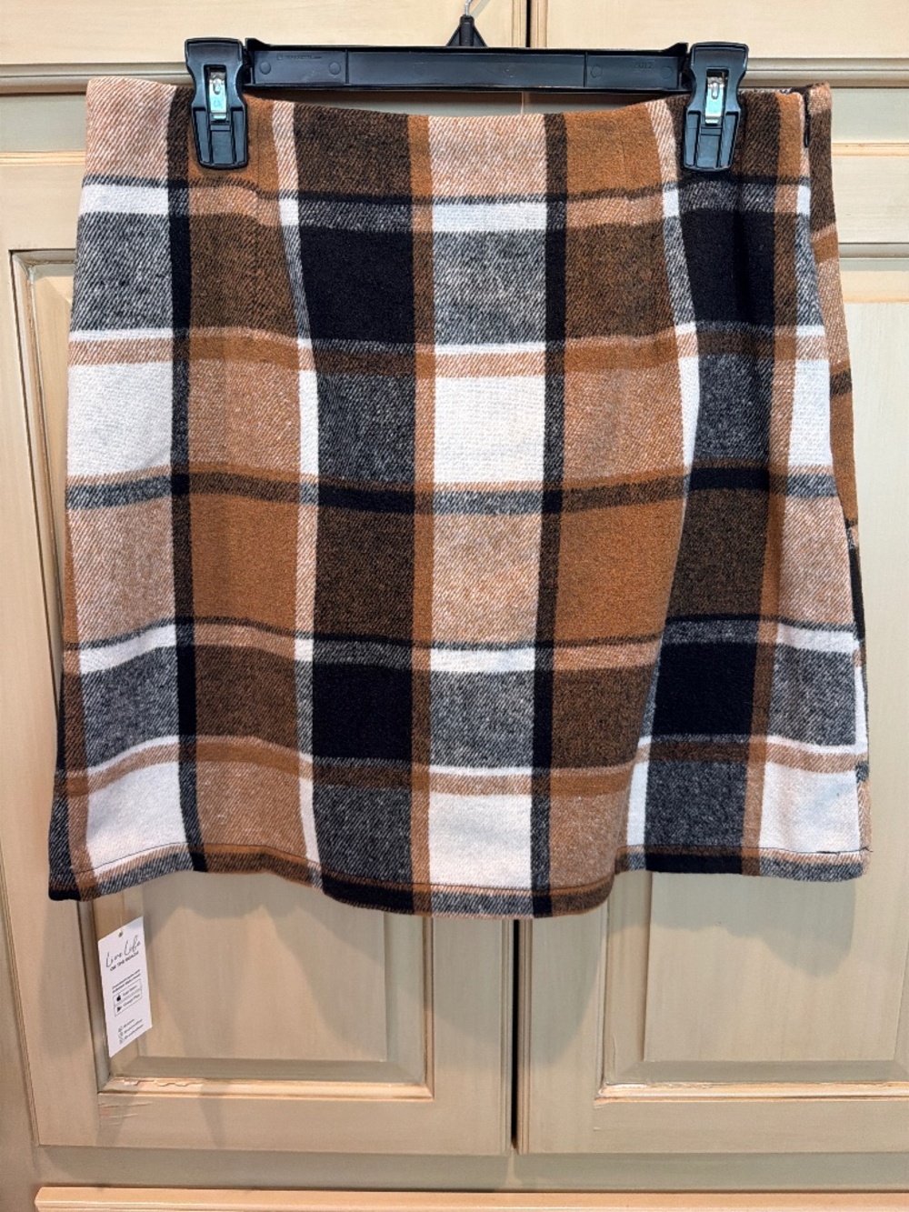 Cupshe NWT Lined Flannel skirt